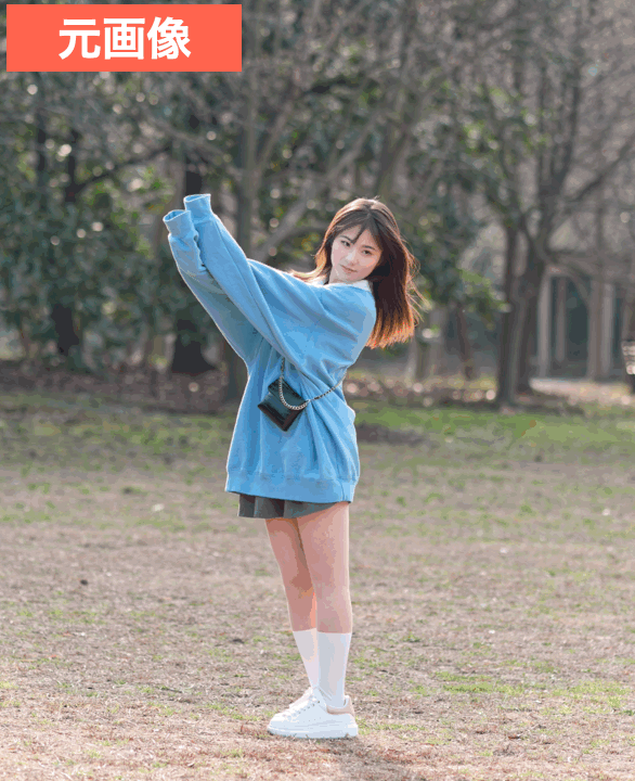 BeautyPlusの『テンプレート』でディズニー風に加工した画像