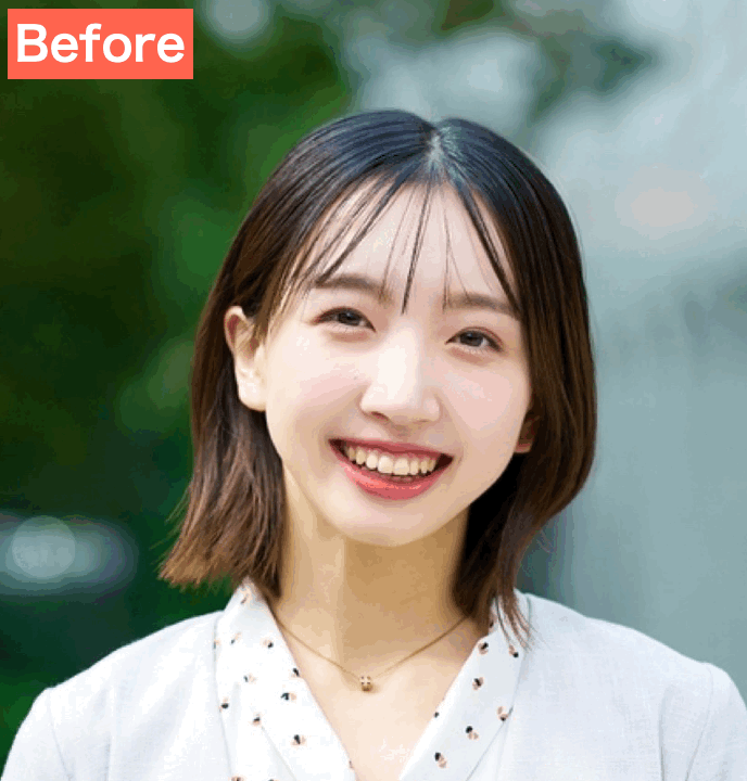 SNOWでおもしろ加工した画像