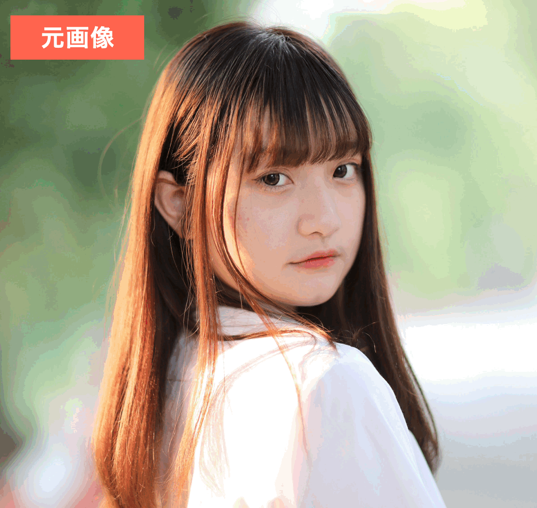 BeautyPlusで地雷系加工してみた