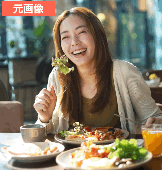 BeautyPlusで自分の写真をディズニー風に加工した画像