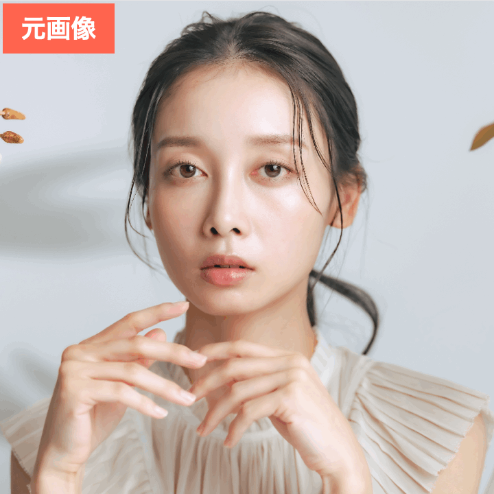 SODAでまつ毛を加工した画像