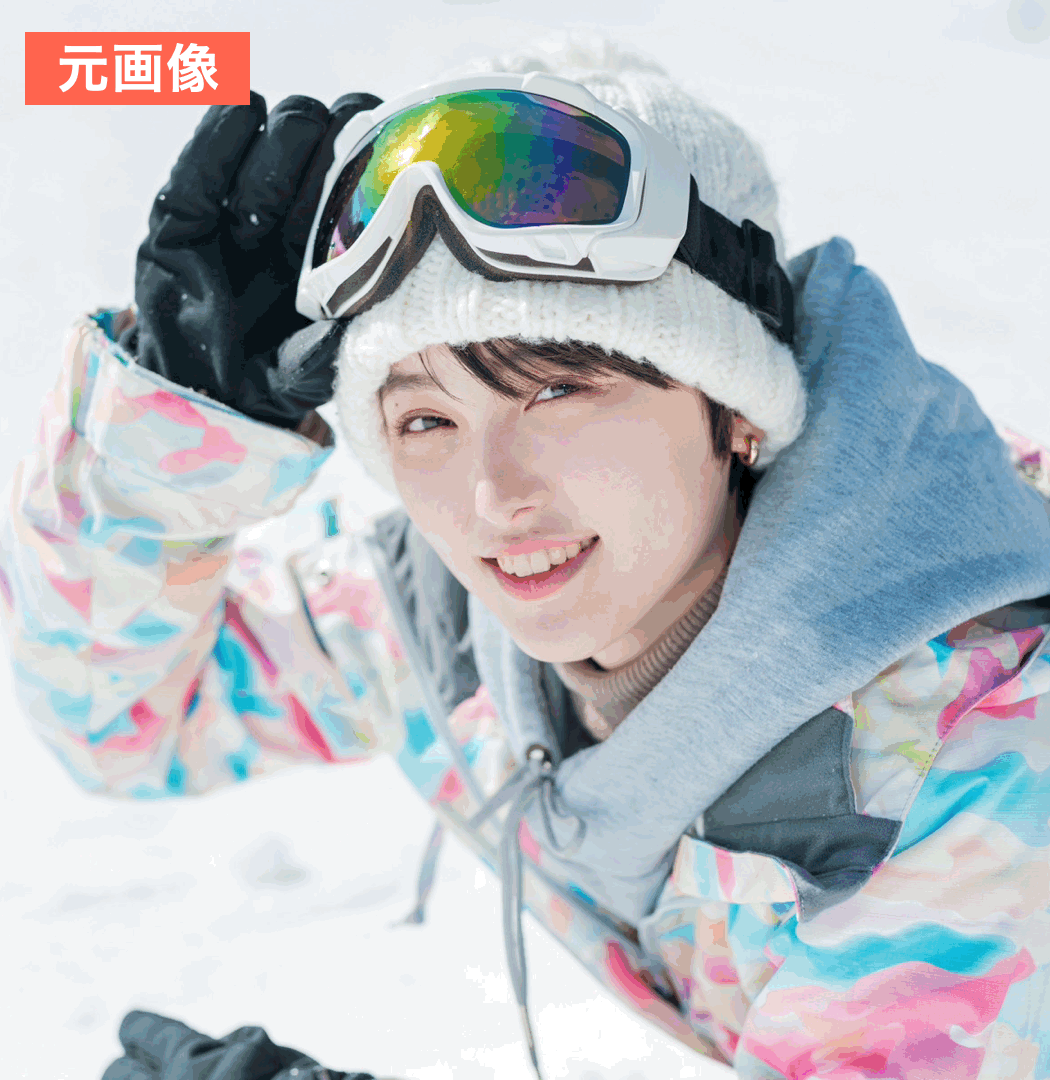 BeautyPlusで可愛く加工してみた