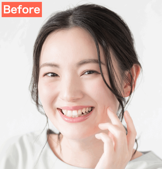 SNOWで眉毛を加工した画像