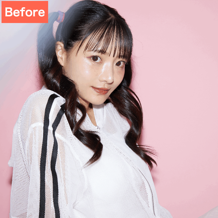 SODAでタッチ補正した画像