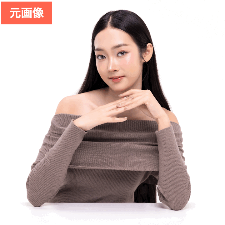 SNOWでまつ毛を加工した画像