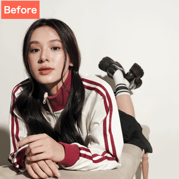 SNOWでタッチ補正した画像