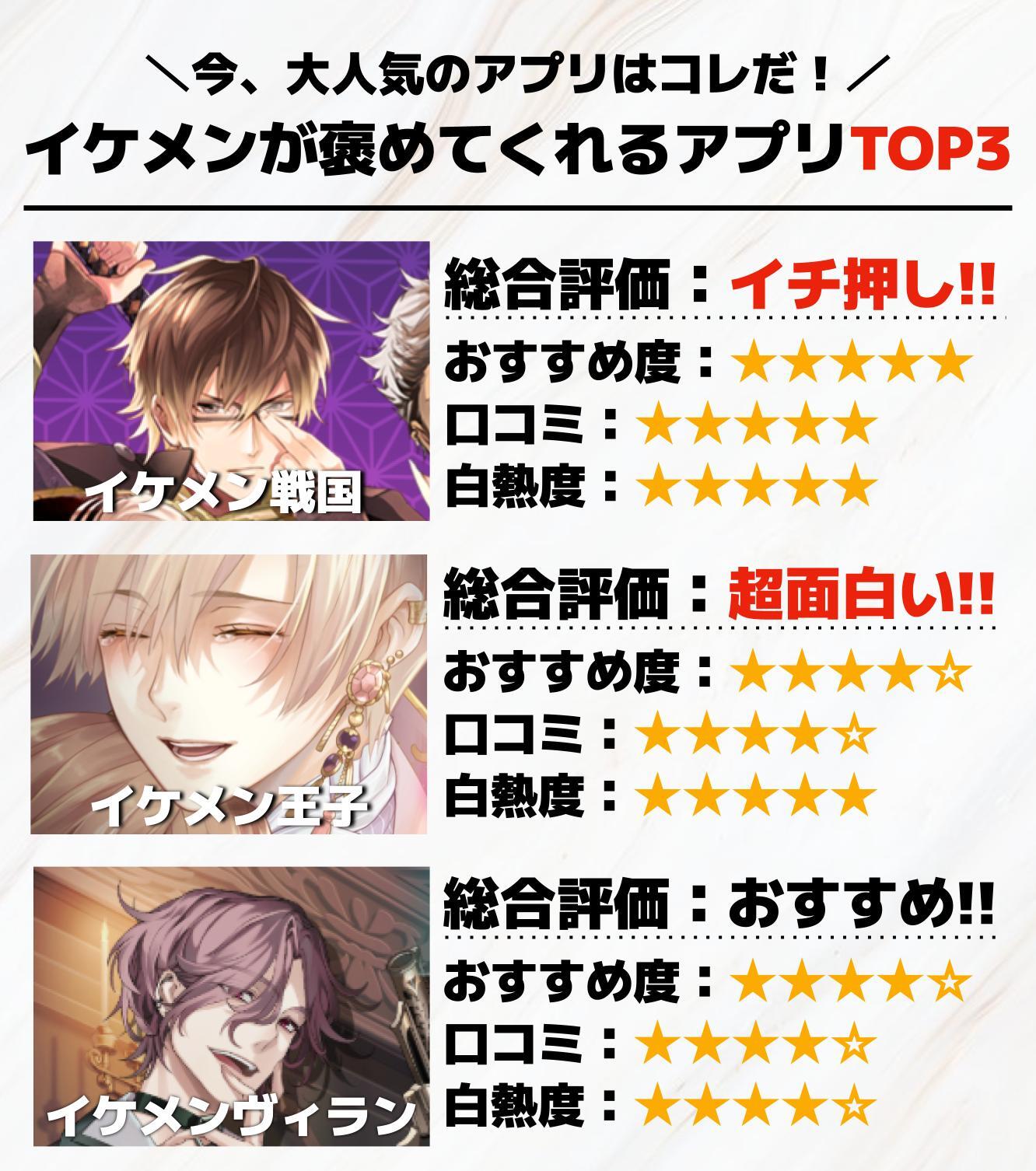 イケメンが褒めてくれるアプリTOP3.jpg
