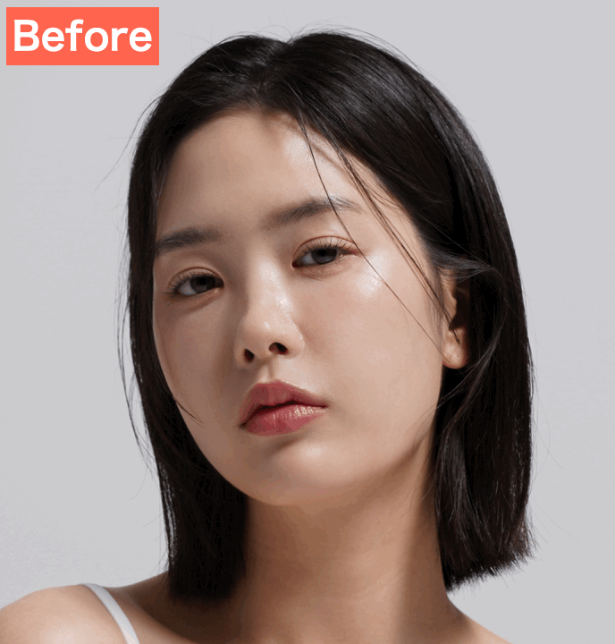 BeautyPlusでリップ加工をした画像