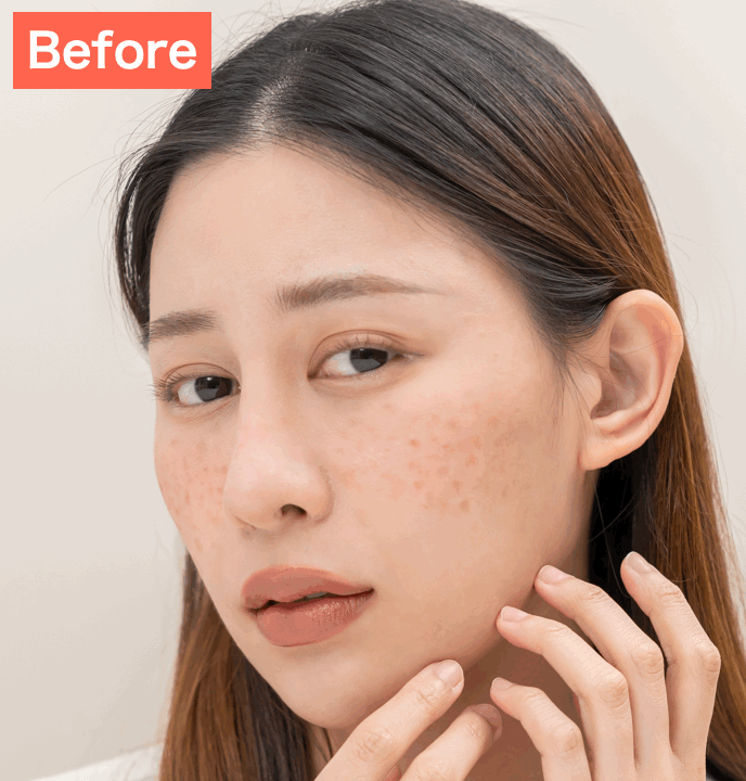 BeautyPlusで肌補正した画像