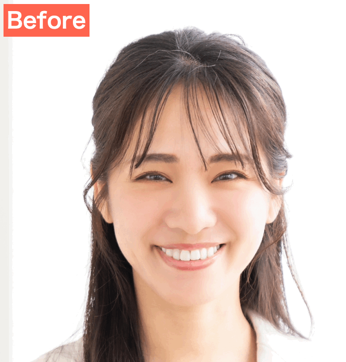 SNOWで自然に可愛く盛った画像