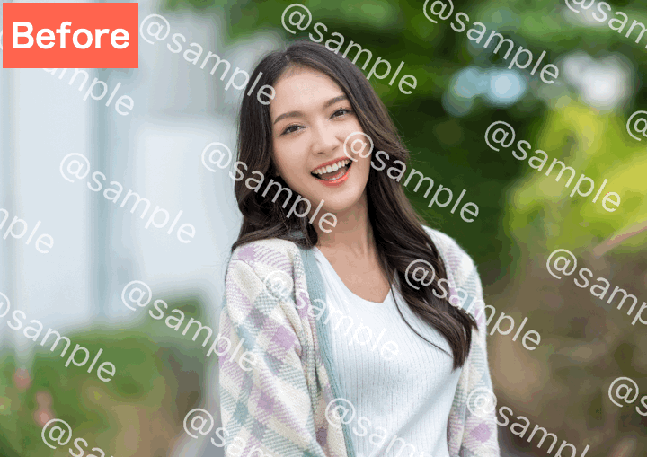 EPIKでウォーターマークを消した画像