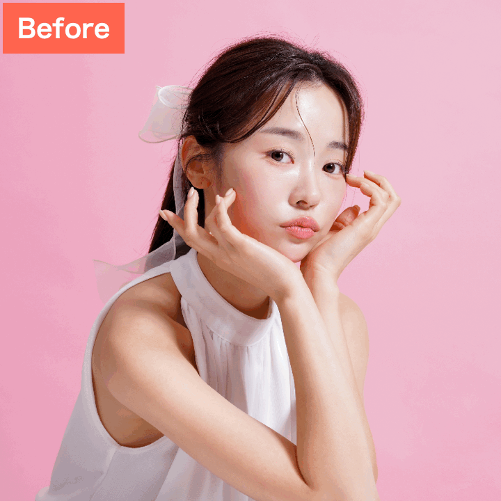 SNOWでウサギ加工をした画像