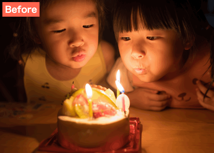 EPIKで映画風の字幕をつけた画像