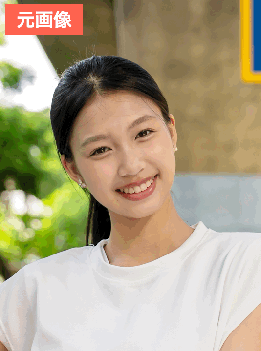 BeautyPlusでうさぎ風加工をした画像