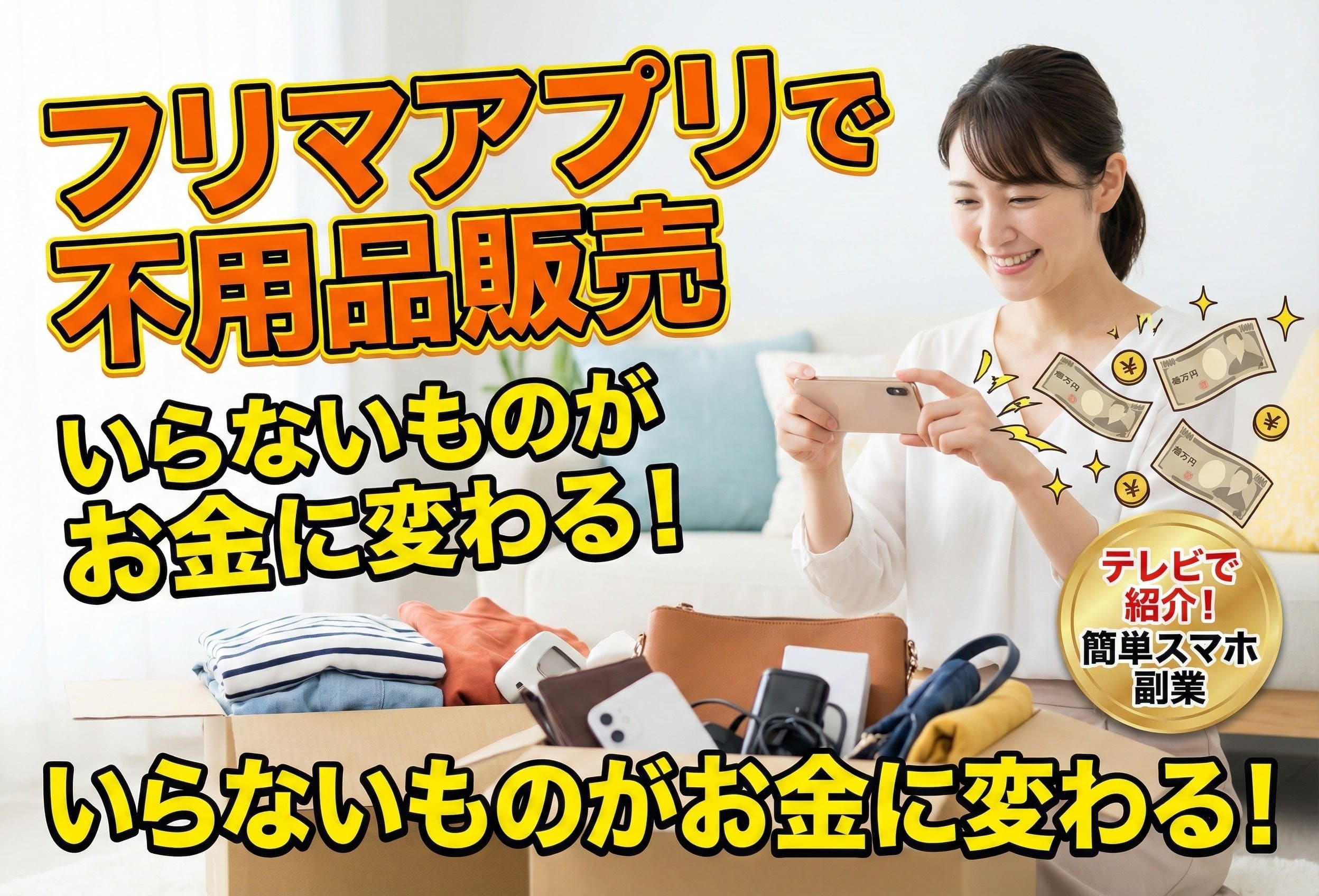 テレビで紹介されたスマホ副業でフリマアプリ.jpeg