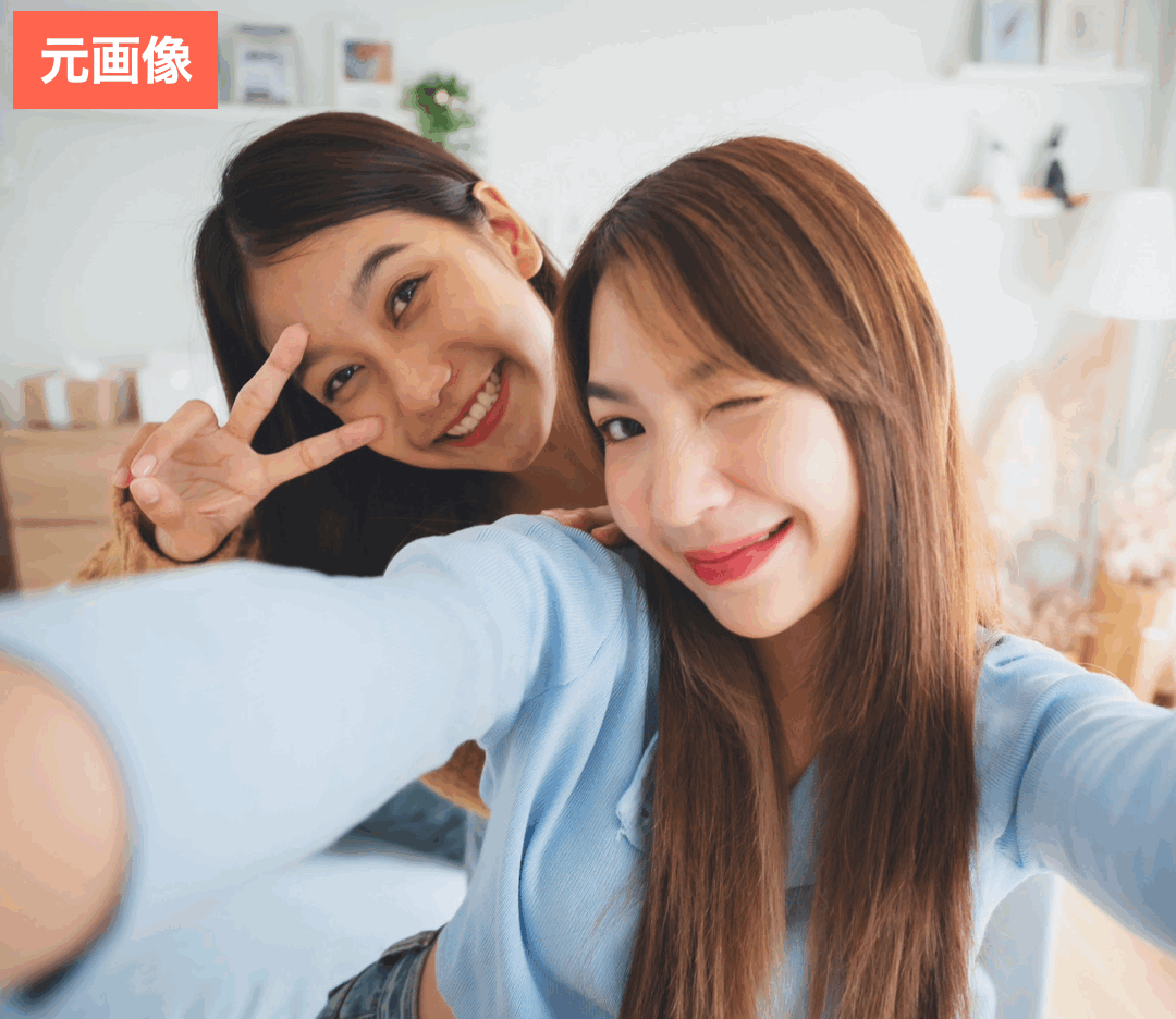 SNOWで可愛く加工してみた