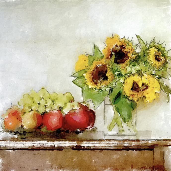 水彩効果とフィルター