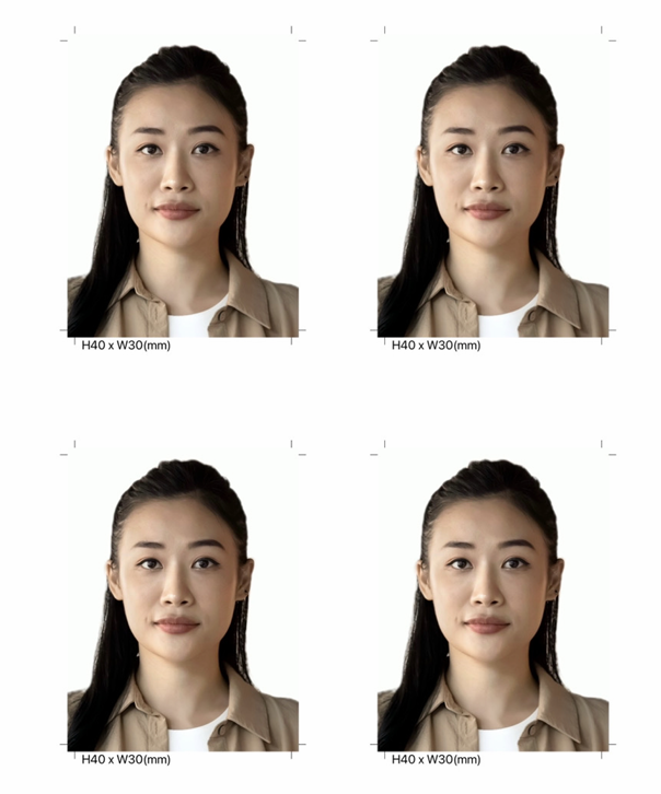 証明写真アプリで証明写真を作ってみた