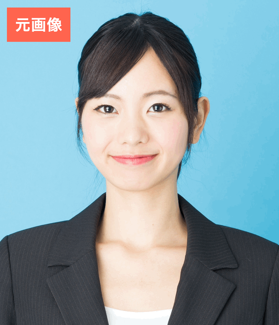 BeautyPlusで証明写真を白く加工してみた