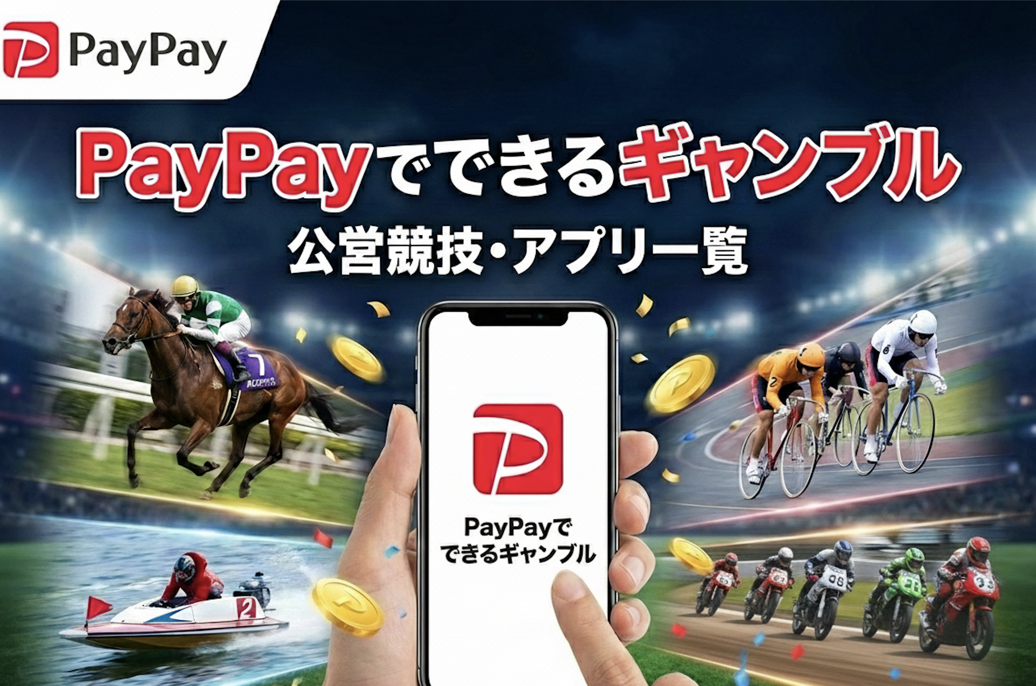 PayPayが使えるギャンブルサイト・アプリ