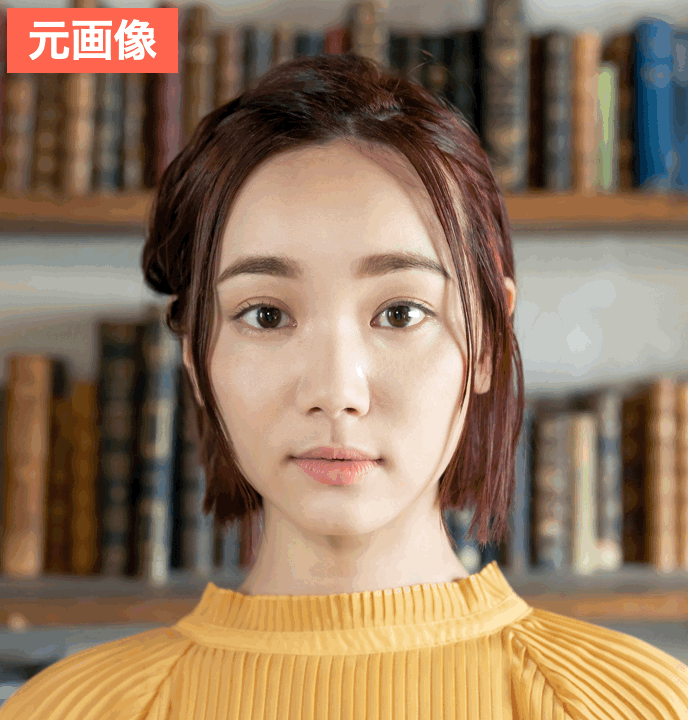 BeautyPlusで男顔にした画像