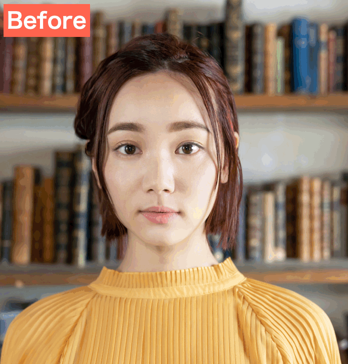 BeautyPlusで魚眼レンズ風に加工した画像