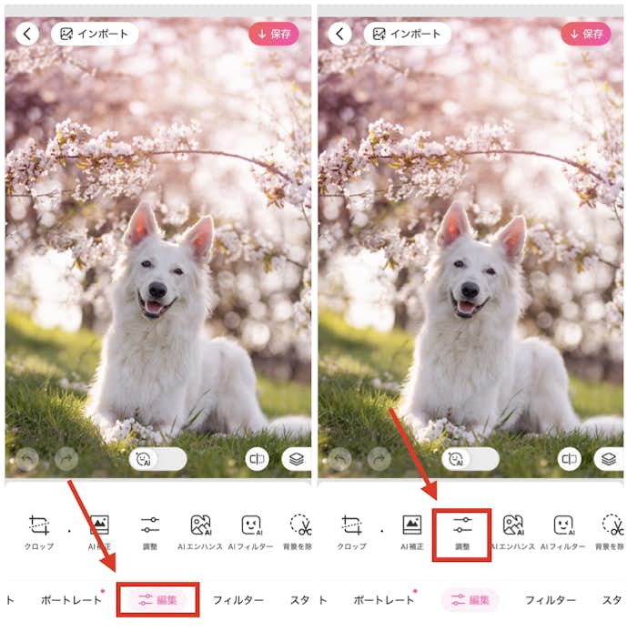 BeautyPlusで白飛びした写真を綺麗に修正する方法