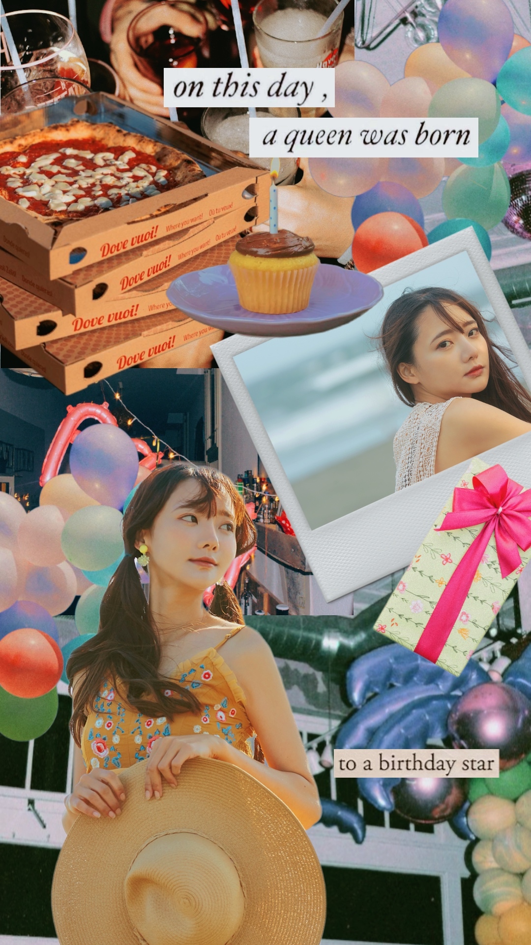 BeautyPlusで誕生日カードを作成した画像