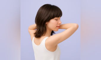 ブリーチなしアッシュブラウンの髪色...