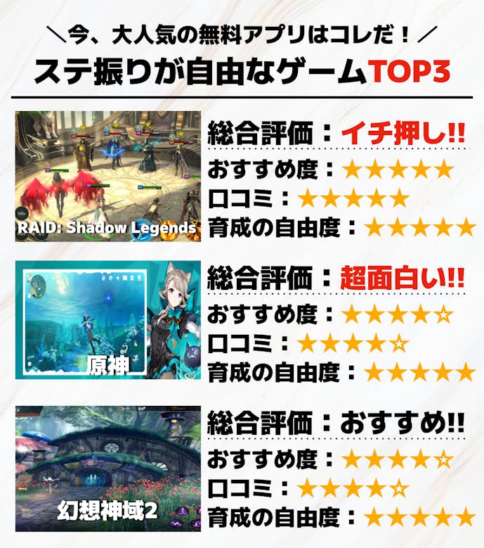 ステ振りが自由なゲームTOP3.png