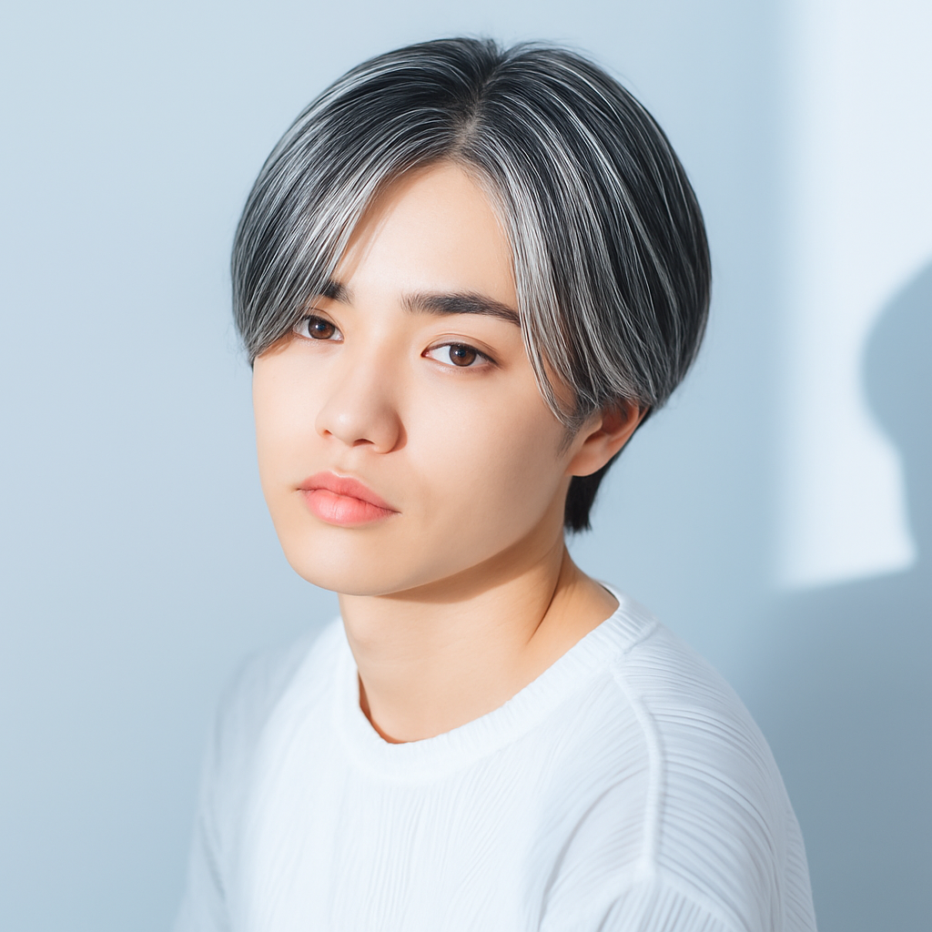 シルバーメッシュのメンズ髪色17選。人気のヘアカラーからセット方法