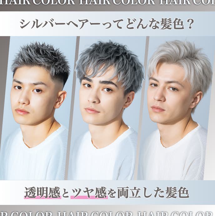 メンズのシルバーヘアーってどんな髪色?