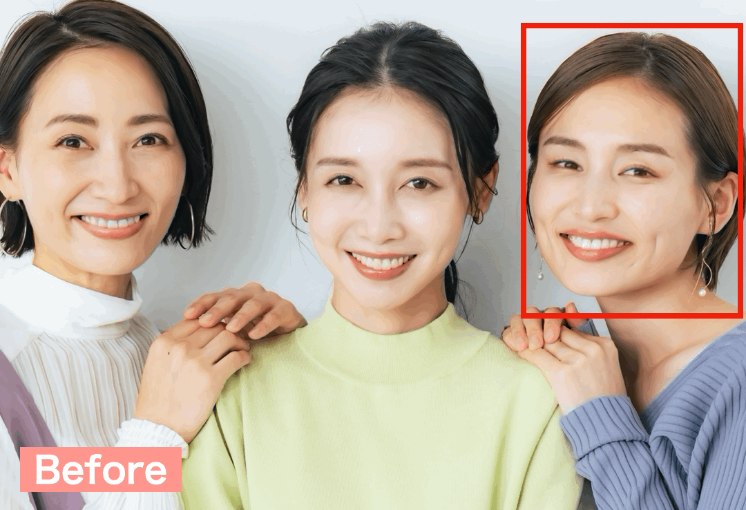 BeautyPlusで写真の目を開けてみた.gif