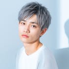 アッシュグレー　メンズ　ショート