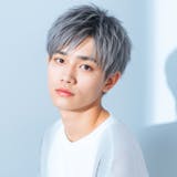 アッシュグレー　メンズ　ショート