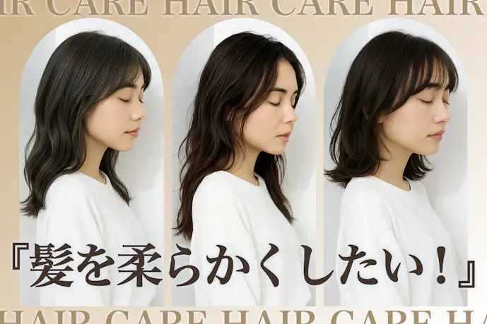 硬い髪を柔らかくする方法は?簡単に剛毛を軟毛にする髪質改善のコツを解説!