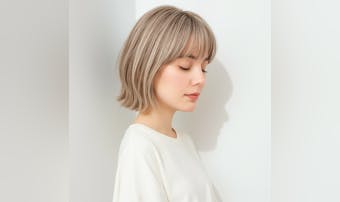 ミルクティーベージュの髪色12選。...