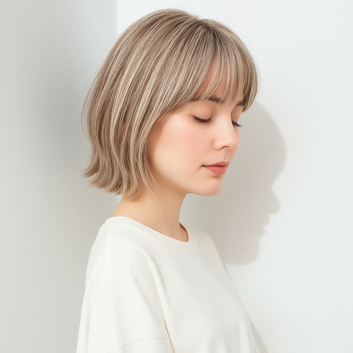 ミルクティーベージュの髪色11選。明るめ暗めのヘアカラー色見本を大公開!