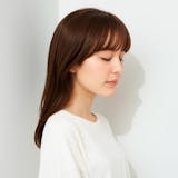 ブリーチなしミルクティーブラウンの髪色12...