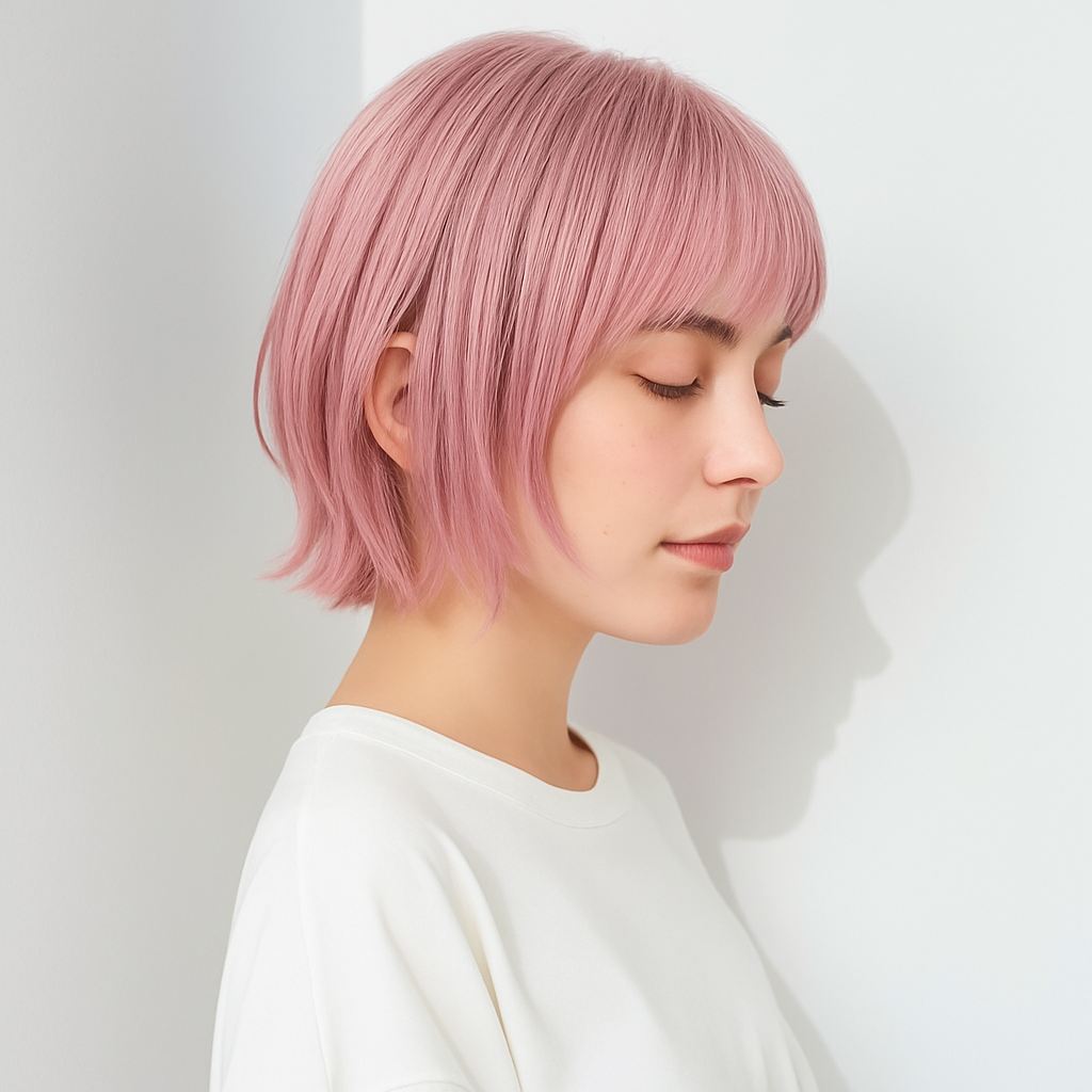 ミルクティーピンクの髪色25選。明るめ暗めのヘアカラー色見本を大公開