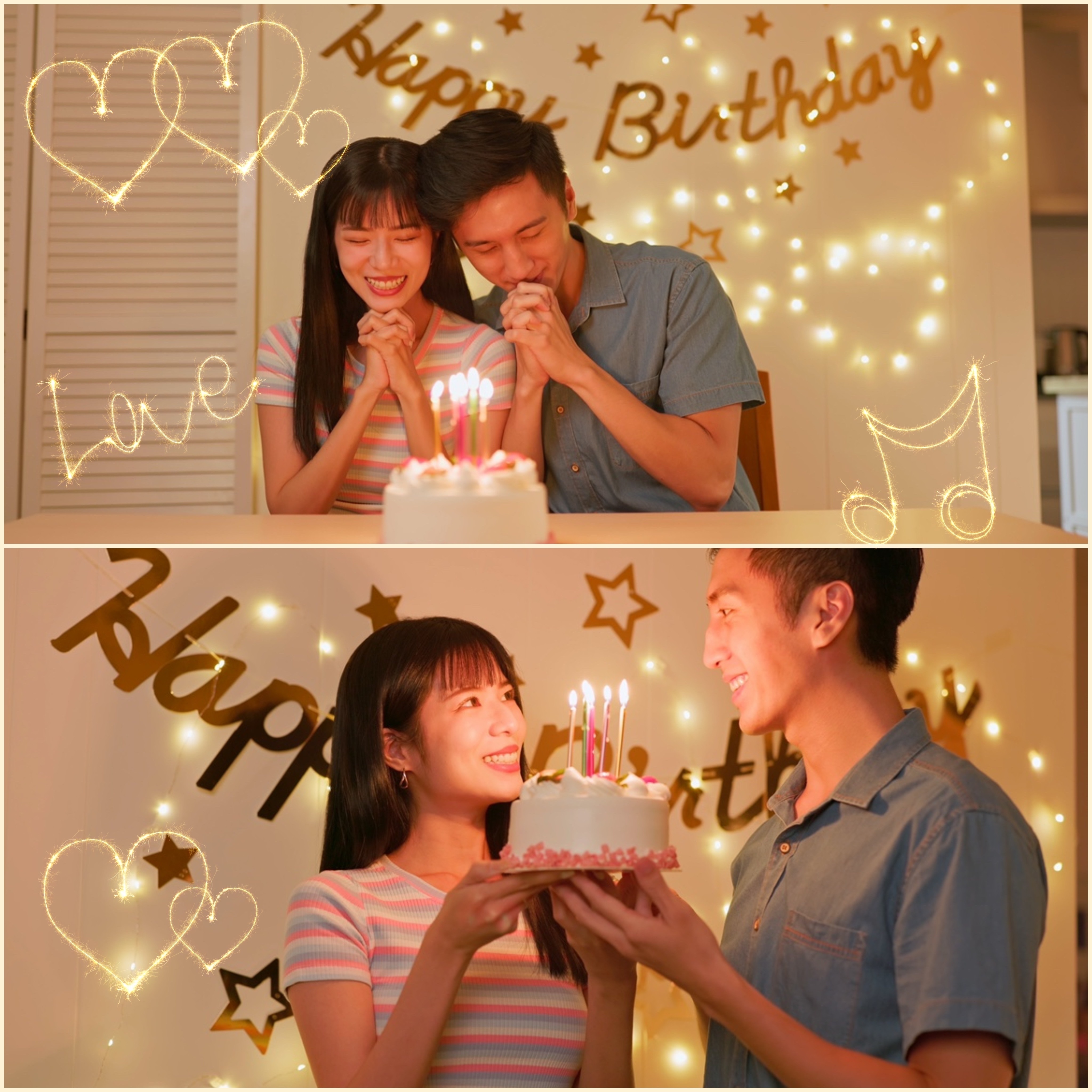 BeSNOWでコラージュを作成した画像