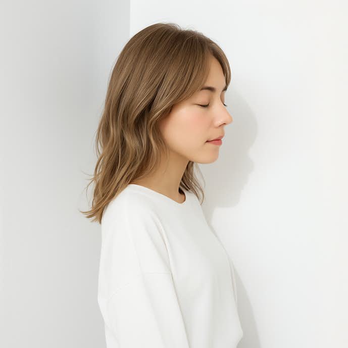 ブラウンベージュのヘアカラー