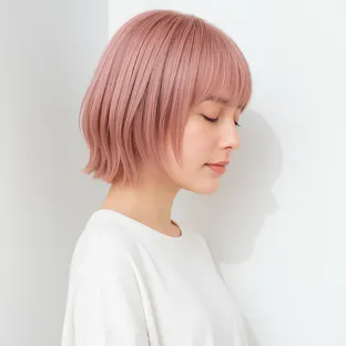 ミルクティーピンクの髪色25選。明るめ暗めのヘアカラー色見本を大公開