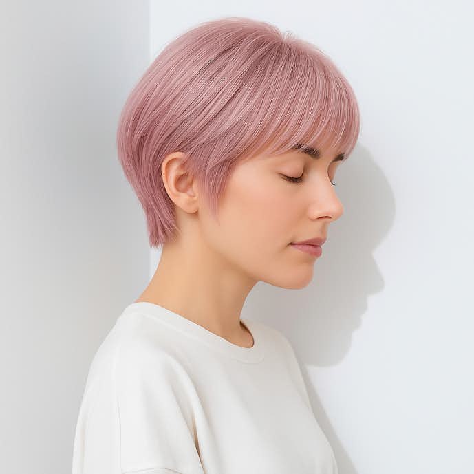 ミルクティーピンクの髪色25選。明るめ暗めのヘアカラー色見本を大公開!