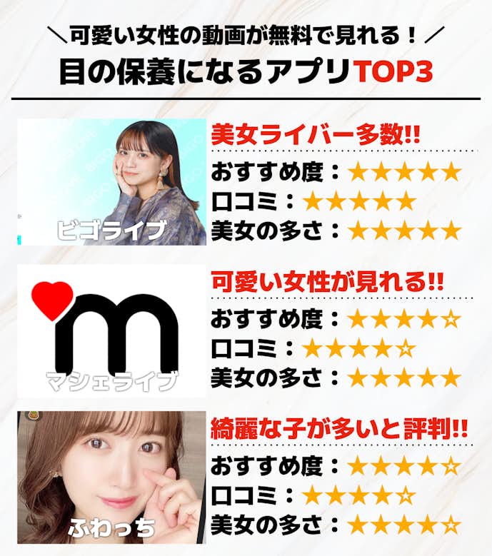目の保養になるアプリTOP3.png