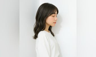 ブリーチなしダークグレージュの髪色...