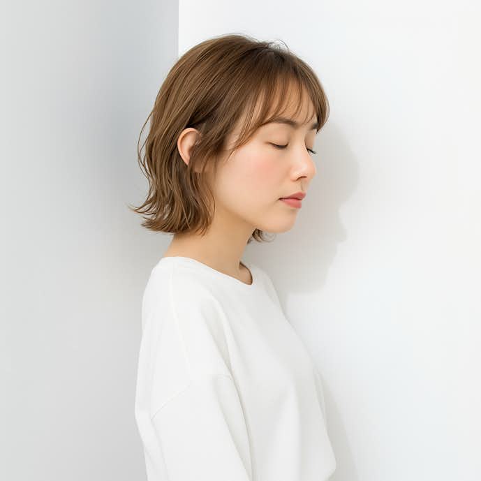 ブラウンベージュのヘアカラー