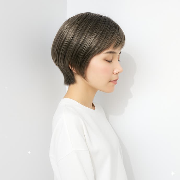 **色落ちの過程ではくすみ感が薄れながらも柔らかなブラウンに移ろうため、赤みを抑えつつナチュラルに明るさを楽しめるのが特徴です。** 寒色特有の透明感が褪せていく一方で、自然になじむ落ち着いた表情をつくり出せるので、退色後も上品さを感じさせますよ。