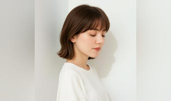 ブリーチなしミルクティーベージュの...