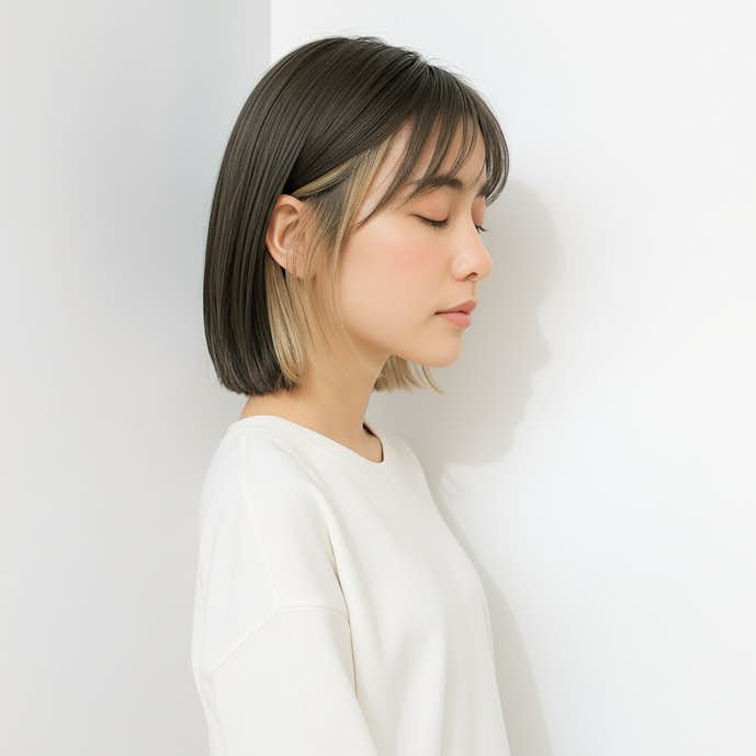 ベージュインナーカラースタイル